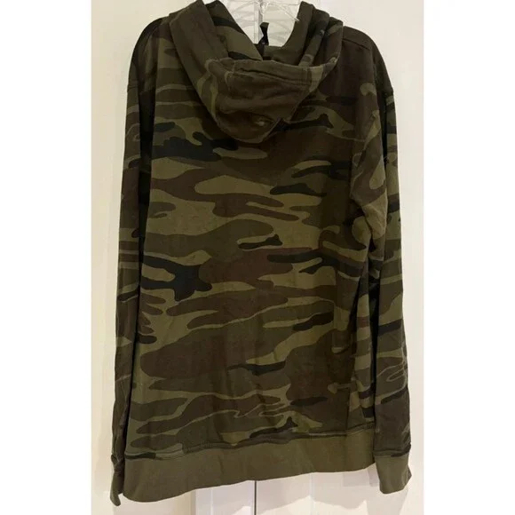 Ford Hoodie Men's Size Large Full Zip Sweatshirt Green Camo Proud to Honor NWT - Picture 13 of 13